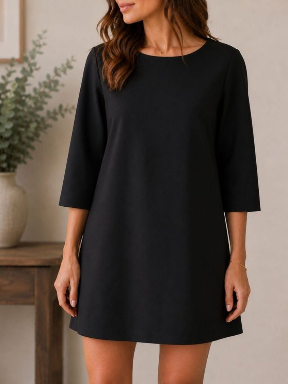 BB Dakota Jazlyn Crepe Shift Dress Black